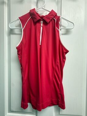 Pink Women’s Slazenger Sleeveless Golf Shirt Size Small